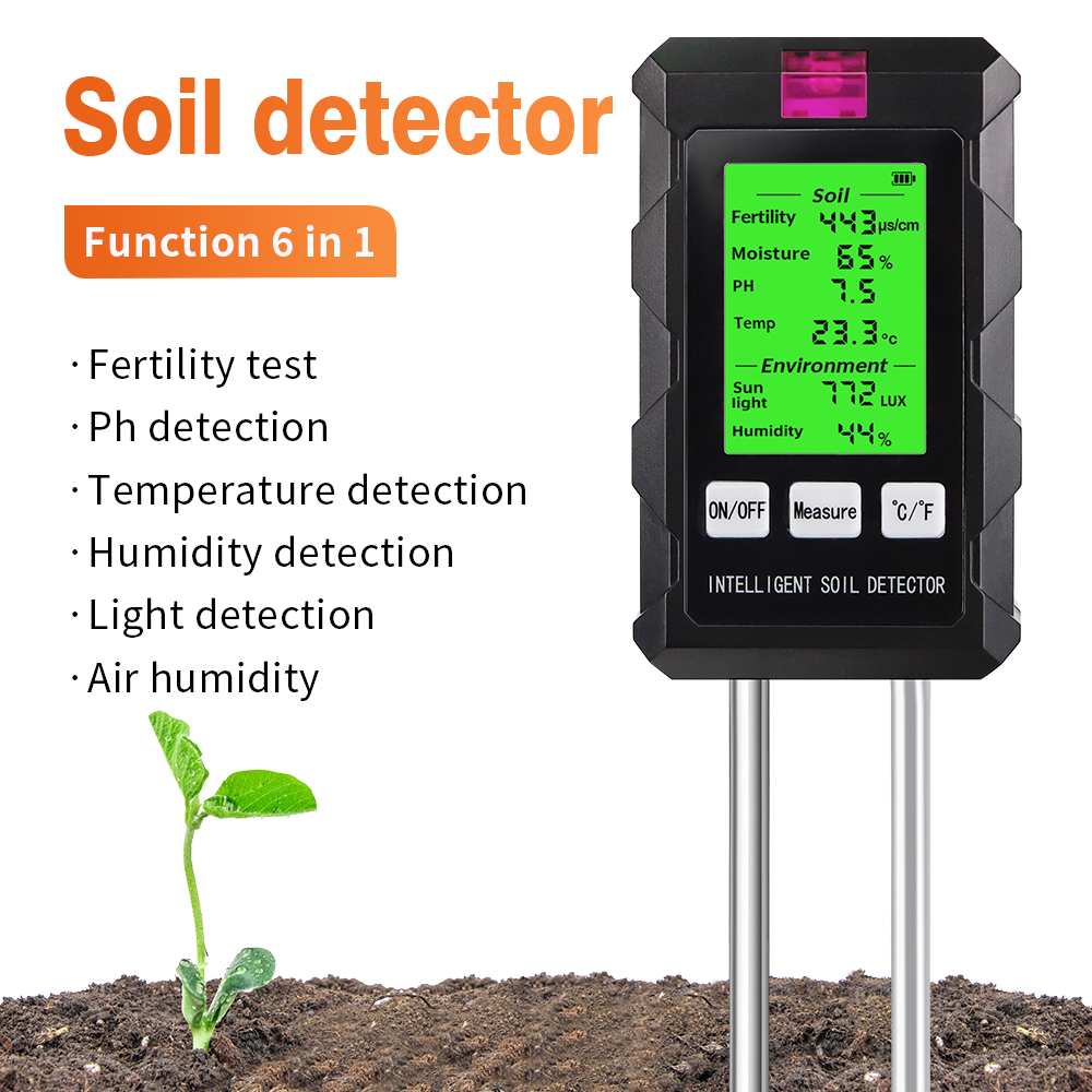 Ph Meter Digital Water Tester - Probador de suelo Digital 6 en