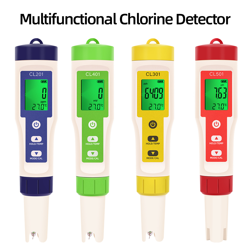 Ph Meter Digital Water Tester - Medidor de temperatura PH/CL2/H2/ORP, Detector de